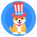 Patriotic Dog Patriotic Puppy Patriotic Pet Icon
