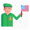 Patriotic Soldier  Icon
