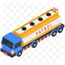Isometric Patrol Tanker Truck Icon