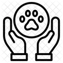 Patte de chat  Icône