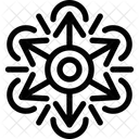Snowflake Geometric Design Icon