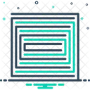 Line Pattern Black Icon