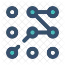 Pattern Lock Secure Icon
