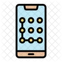 Pattern Unlock Phone Set Icon