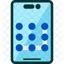 Pattern Lock Password Secuirty Icon