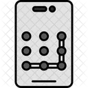 Pattern Lock Password Secuirty Icon