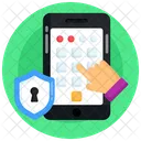 Mobile Security Pattern Lock Phone Pattern Icon
