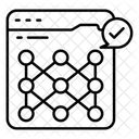 Pattern Recognition Neural Network Mesh Network Icon