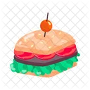 Cheeseburger Hamburger Patty Burger Icon