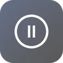 Pause Tool Round Icon