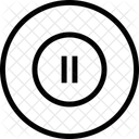 Pause Tool Round Icon