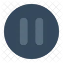 Pause Tool Round Icon
