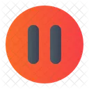 Pause Tool Round Icon