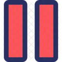 Pause red  Icon