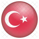 Turquia Bandera Icono