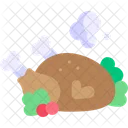 Pavo Kawaii Navidad Icon