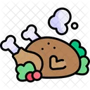 Pavo Kawaii Navidad Icon