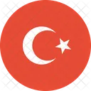 Turquia Bandera Pais Icono