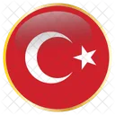 Turquia Pais Bandera Icono