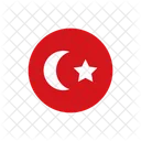 Turquia Bandera Del Pais Bandera Icono