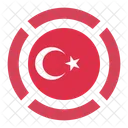 Turquia Bandera Icono