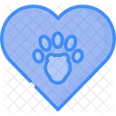 Paw Love Paw Animal Icon
