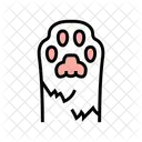 발 발자국 고양이 아이콘