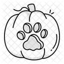 Paw Pumpkin Squash Halloween Icon