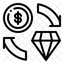 Pawn Diamond Purchase Icon
