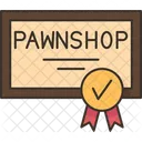 Pawnshop Certificate Icon