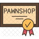 Pawnshop Certificate  Icon