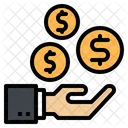 Pay Hand Money Icon