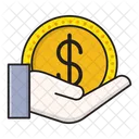 Pay Dollar Care Icon