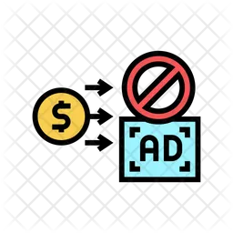 Pay And Stop Ads  Icon