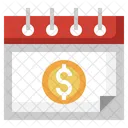 Pay Day Calendar Dollar Icon