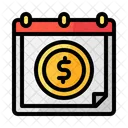Pay Day Money Calendar Icon