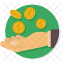 Pay Cash Hand Icon