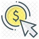 Pay Per Click Coin Icon