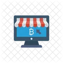 Pay Per Click E Commerce Bitcoin Icon