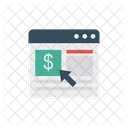 Pay Per Click Online Web Page Icon