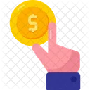 Coin Dollar Tip Icon