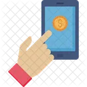 Online Payment Currency Money Icon