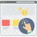 Pay Per Click Seo Marketing Icon