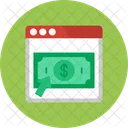 Pay Per Click Click Coin Icon