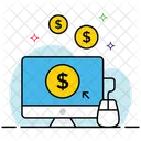 Pay Per Click Cost Per Click E Marketing Icon