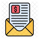 Salary Slip Payment Cheque Icon