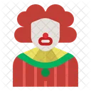 Payaso Trabajo Avatar Icono