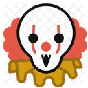 Payaso Bromista Del Diablo Mal Icono