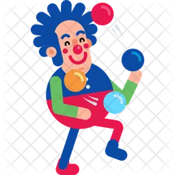 Payaso malabarista  Icono