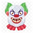 Vector De Cara Aterradora Cara De Payaso Personajes Malvados Icono